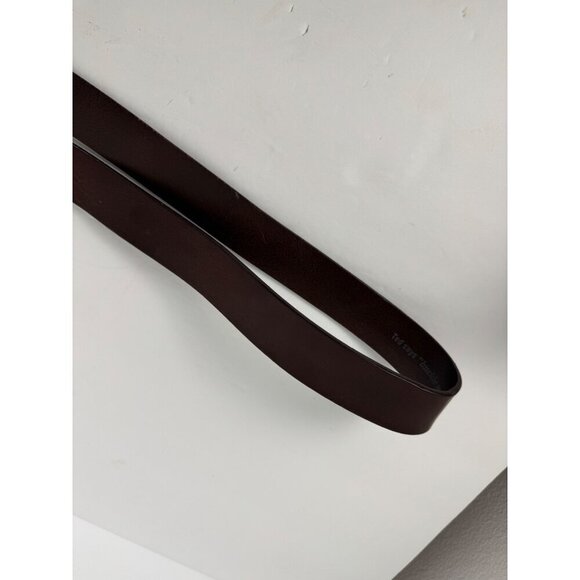 Ted Baker Brown Leather Belt Men's 38in Made in Italy Classic Closet Staple - Picture 7 of 11